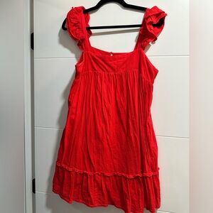 Newbury Kustom Red Babydoll Dress Women's
Size M